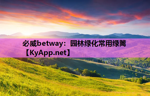 必威betway：园林绿化常用绿篱