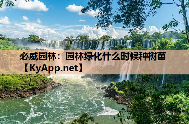 必威园林：园林绿化什么时候种树苗