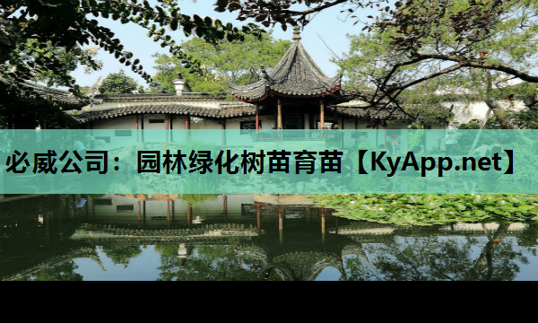 园林绿化树苗育苗