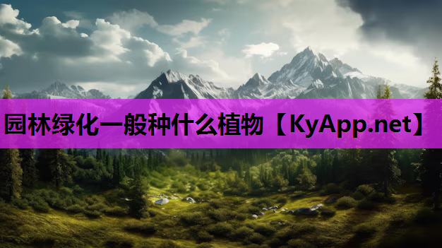 园林绿化一般种什么植物